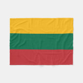 Litouwse vlag fleece deken (Voorkant (Horizontaal))