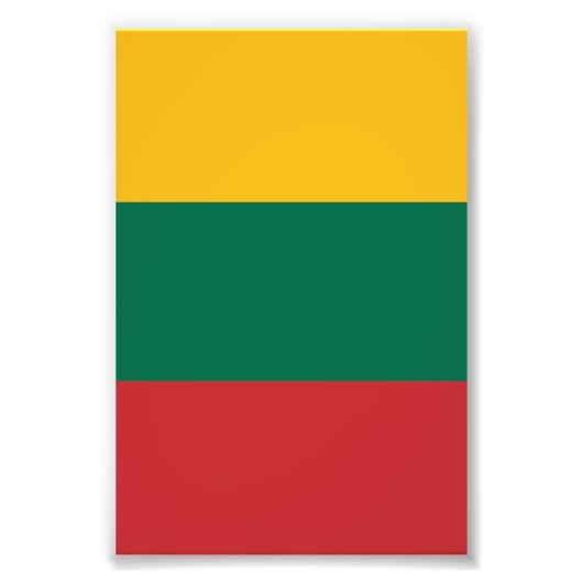 Litouwse vlag foto afdruk (Voorkant)