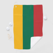 Litouwse vlag golfhanddoek (Insitu)