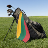 Litouwse vlag golfhanddoek (Groen)