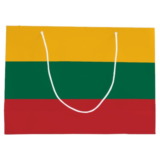Litouwse vlag groot cadeauzakje (Achterkant)