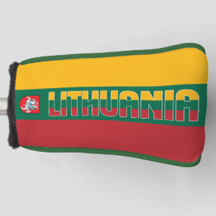 Litouwse vlag: Groot Patriottisch Golfkopje Hoesje Golfheadcover