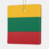 Litouwse vlag keramisch ornament (Links)