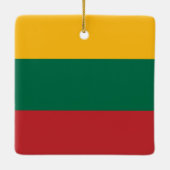 Litouwse vlag keramisch ornament (Achterkant)