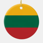 Litouwse vlag keramisch ornament (Achterkant)