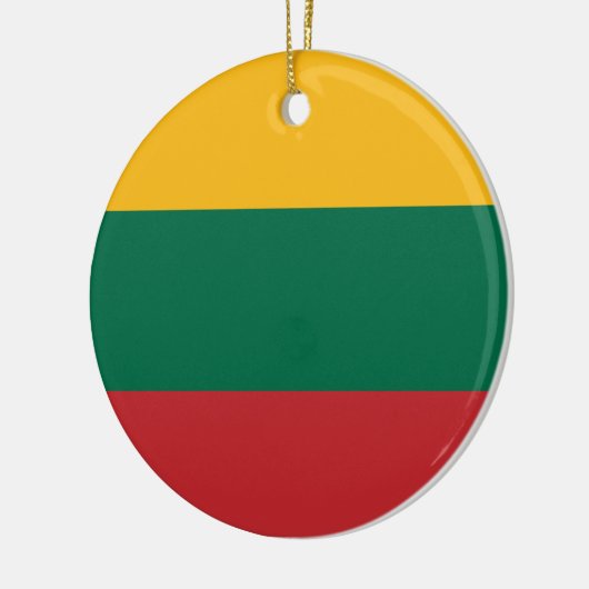 Litouwse vlag keramisch ornament (Links)