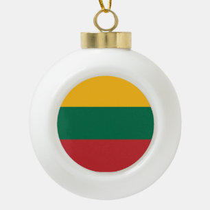 Litouwse vlag keramische bal ornament
