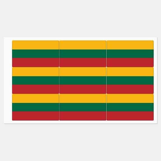 Litouwse vlag labels (Vel)
