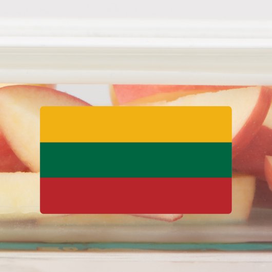 Litouwse vlag labels (Aangebracht)