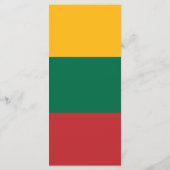 Litouwse vlag menu (Achterkant)