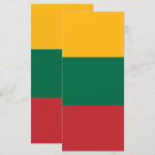 Litouwse vlag menu (Voorkant / Achterkant)
