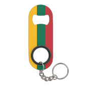 Litouwse vlag mini flessenopener (Achterkant)