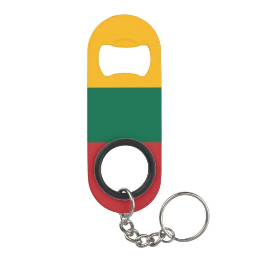 Litouwse vlag mini flessenopener (Achterkant)