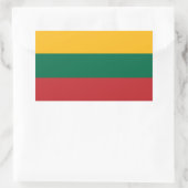 Litouwse vlag rechthoekige sticker (Tas)