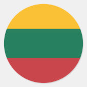 Litouwse vlag ronde sticker (Voorkant)