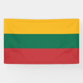 Litouwse vlag spandoek (Horizontaal)