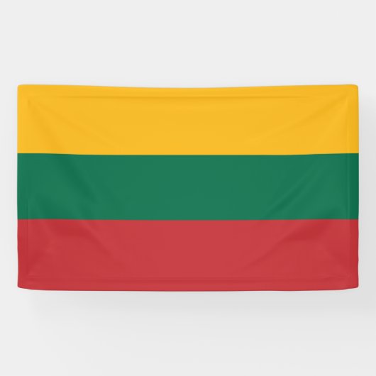 Litouwse vlag spandoek (Horizontaal)