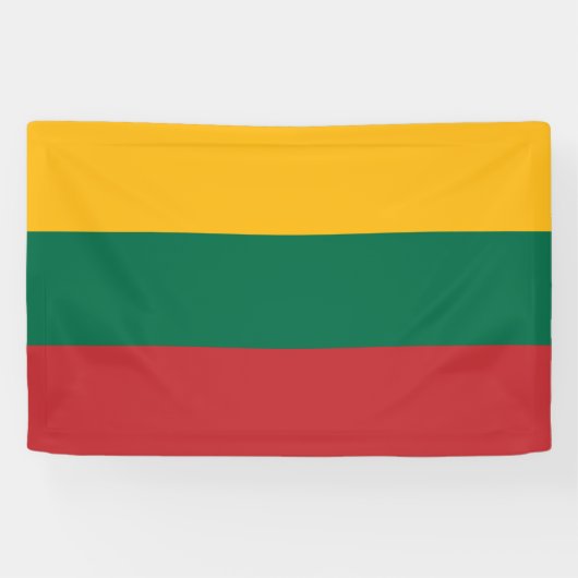 Litouwse vlag spandoek (Horizontaal)