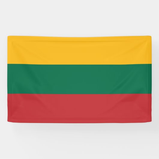 Litouwse vlag spandoek (Horizontaal)