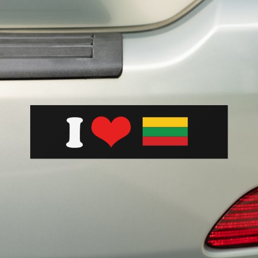 Litouwse vlag T-shirts en cadeaus Bumpersticker (Op auto)