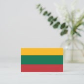 Litouwse vlag, vlag van Litouwen Visitekaartje (Staand voorkant)