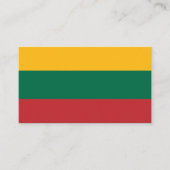 Litouwse vlag, vlag van Litouwen Visitekaartje (Voorkant)