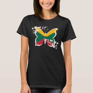 Litouwse vlag vlinder Litouwen Litouwse kamer T-shirt