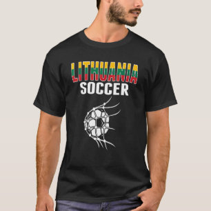 Litouwse Voetbal Bal In Net Litouwse Voetbal S T-shirt