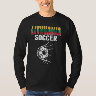 Litouwse Voetbal Bal In Net Litouwse Voetbal S T-shirt