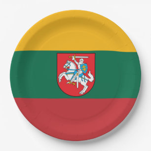Litouwse wapenschild papieren bordje