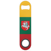 Litouwse wapenschild speed flessenopener (Achterkant)