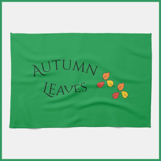 Lits d'automne vert moderne serviette de cuisine