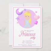 Litte Princesse Anniversaire Fête Invitation (Devant)