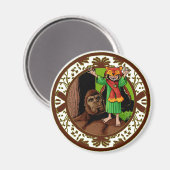 Litte Red Mighty Nizz Bigfoot Magneet (Voorkant / Achterkant)