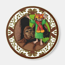 Litte Red Mighty Nizz Bigfoot Magneet