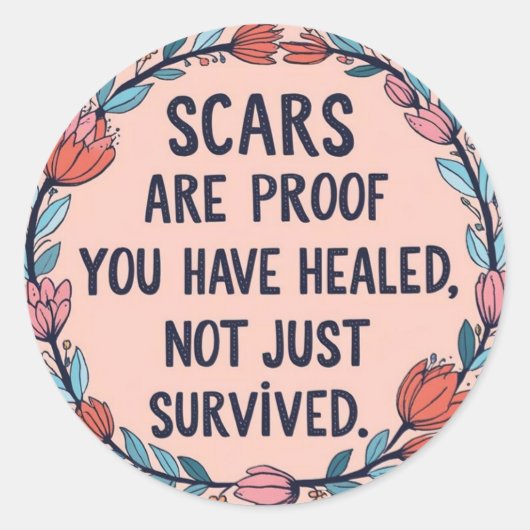 Littekens zijn Proof Sticker (Voorkant)