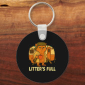 Litter’s Full Cat Parody Shirt Litter’s Full Sleutelhanger (Voorkant)