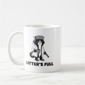 Litter’s Full Funny Cat Christmas Humor Quote Long Koffiemok (Links)