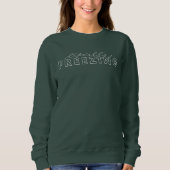 Littéralement congeler Funny Sweatshirt d'hiver (Devant)