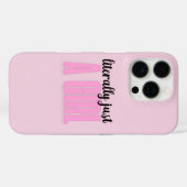littéralement juste une fille - étui pour iphone 1 (Verso (horizontal))