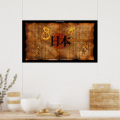 LITTÉRATURE JAPONAISE Poster d'art de style antiqu (Cuisine)