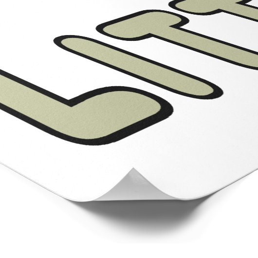 Litterbug Neem je vuilnisthuis Poster (Hoek)