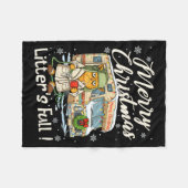 Litter's Full Funny Cat Parody Outfit Sarcastic Ch Fleece Deken (Voorkant (Horizontaal))