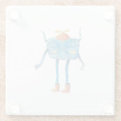 Little Alien Pi Glazen Onderzetter (Achterkant)