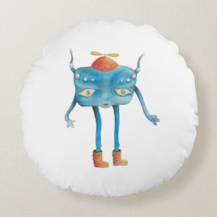 Little Alien Pi Rond Kussen