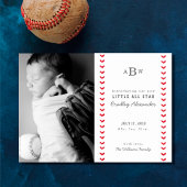 Little All Star Baseball Baby Faire-part de naissa