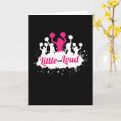 Little and Loud Cheerleading Cheerleader Kaart (Gele Bloem)
