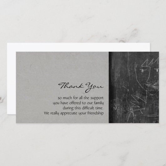 Little Angel 1 Child Tekening Sympathie Bedankt (Voorkant / Achterkant)