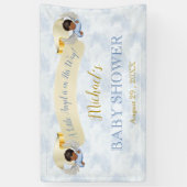 Little Angel Blue Wings Shower Banner (Verticaal)