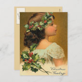 Little Angel - Carte de voeux de Noël (Devant / Derrière)